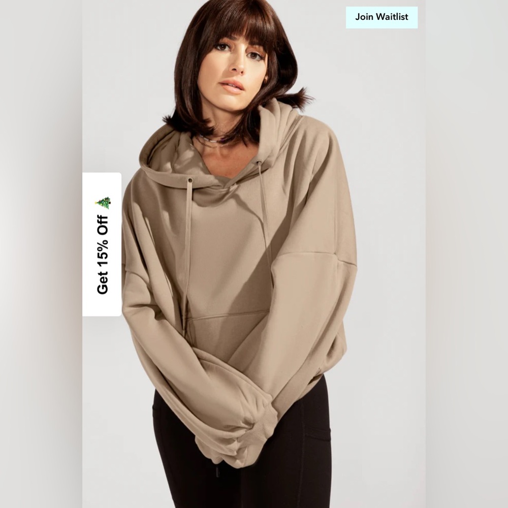 Popflex hoodie in milk tea